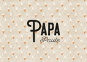 Carte tendre pour un papa gourmand